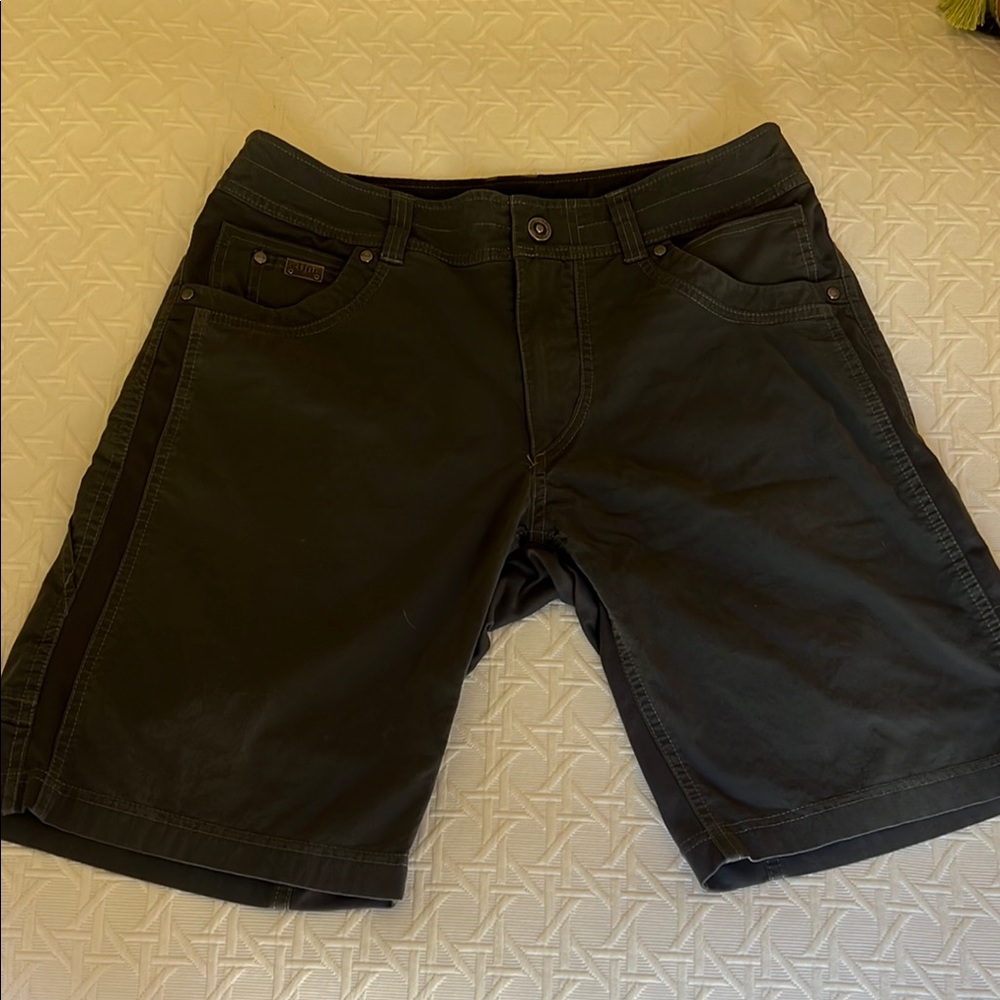 Kuhl Gray Jean Shorts with Classic Denim Style